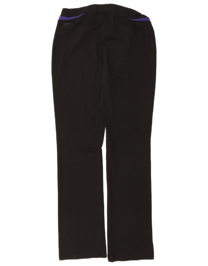 Damskie spodnie dresowe REEBOK UK 14, duże, czarne, poliestrowe