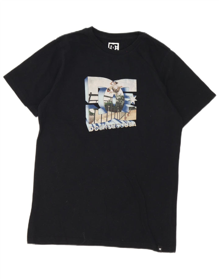 Chłopięcy T-shirt z grafiką DC 13-14 lat, czarna, bawełniana
