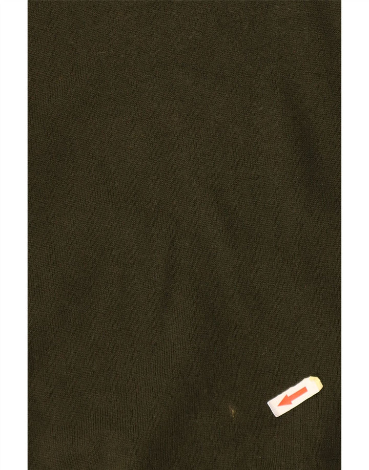 Sweter damski Stefanel z golfem UK 14, duży khaki