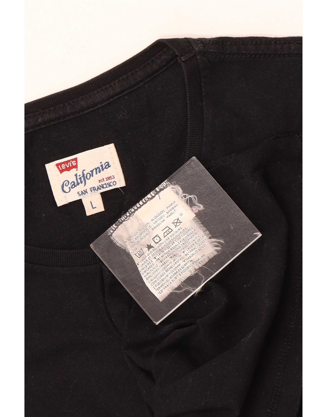 Męski T-shirt Levi's Top, duży, czarny, bawełniany