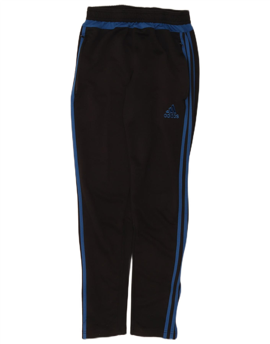 Męskie spodnie dresowe ADIDAS, małe, czarne, poliestrowe