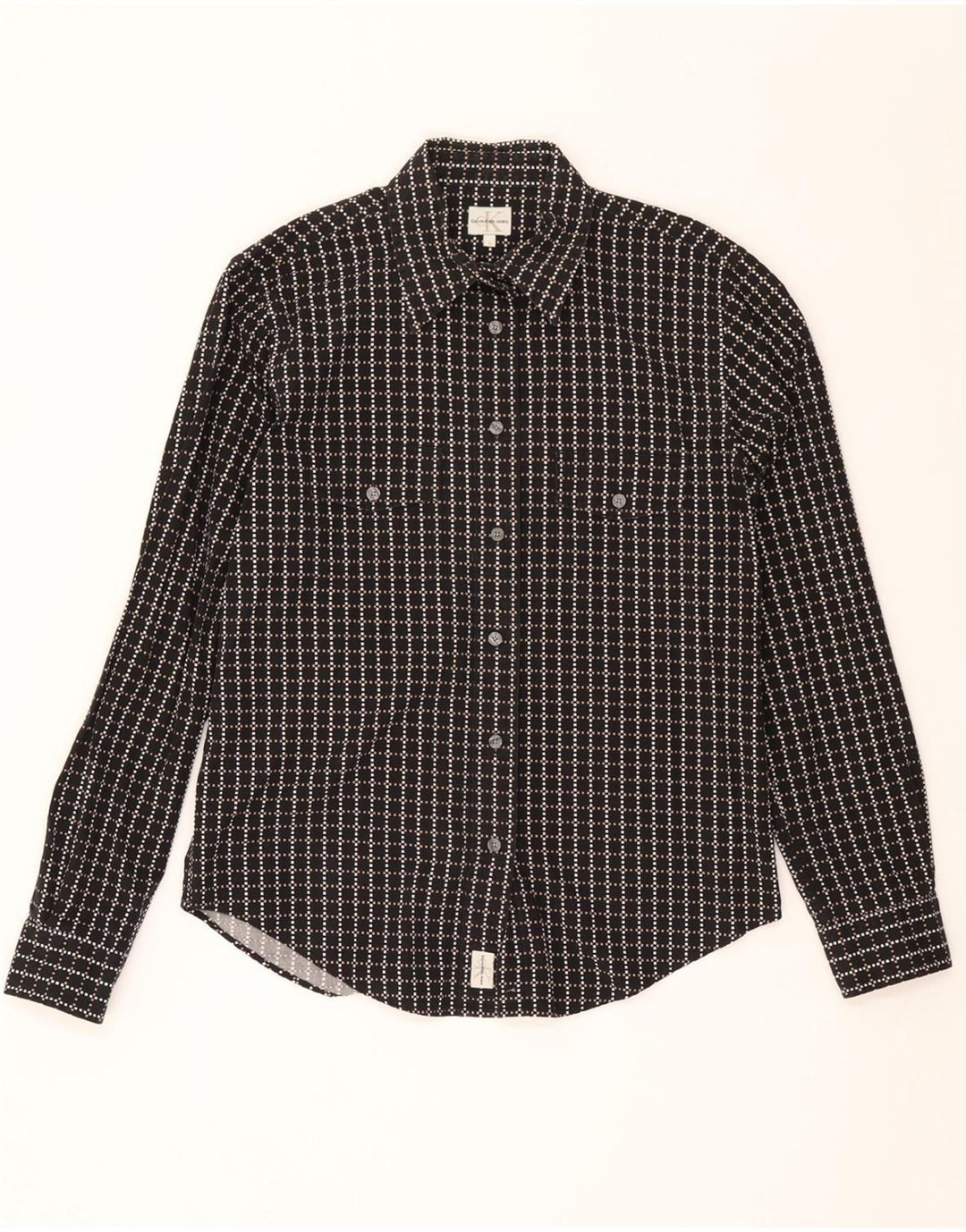 Koszula męska Calvin Klein Jeans, duża, czarna, geometryczna