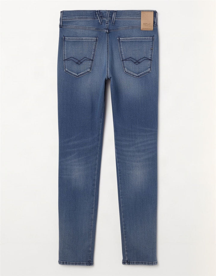 Męskie jeansy Replay Anbass Slim W36 L34 Niebieskie