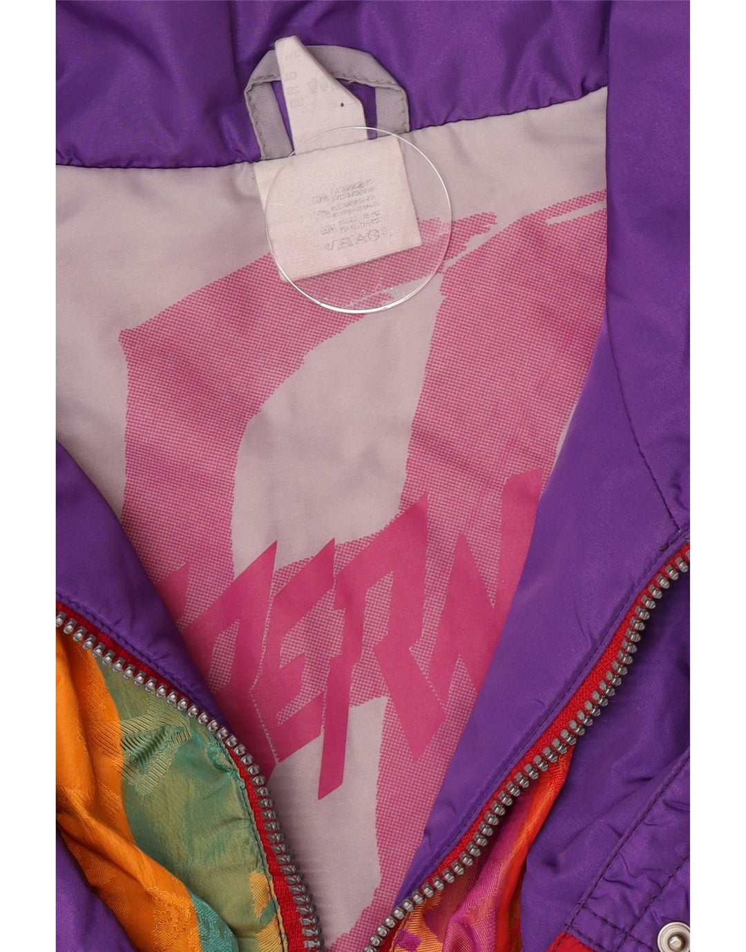 Damska kurtka narciarska oversize w stylu vintage IT 44/46 w kolorze średniej czerwieni