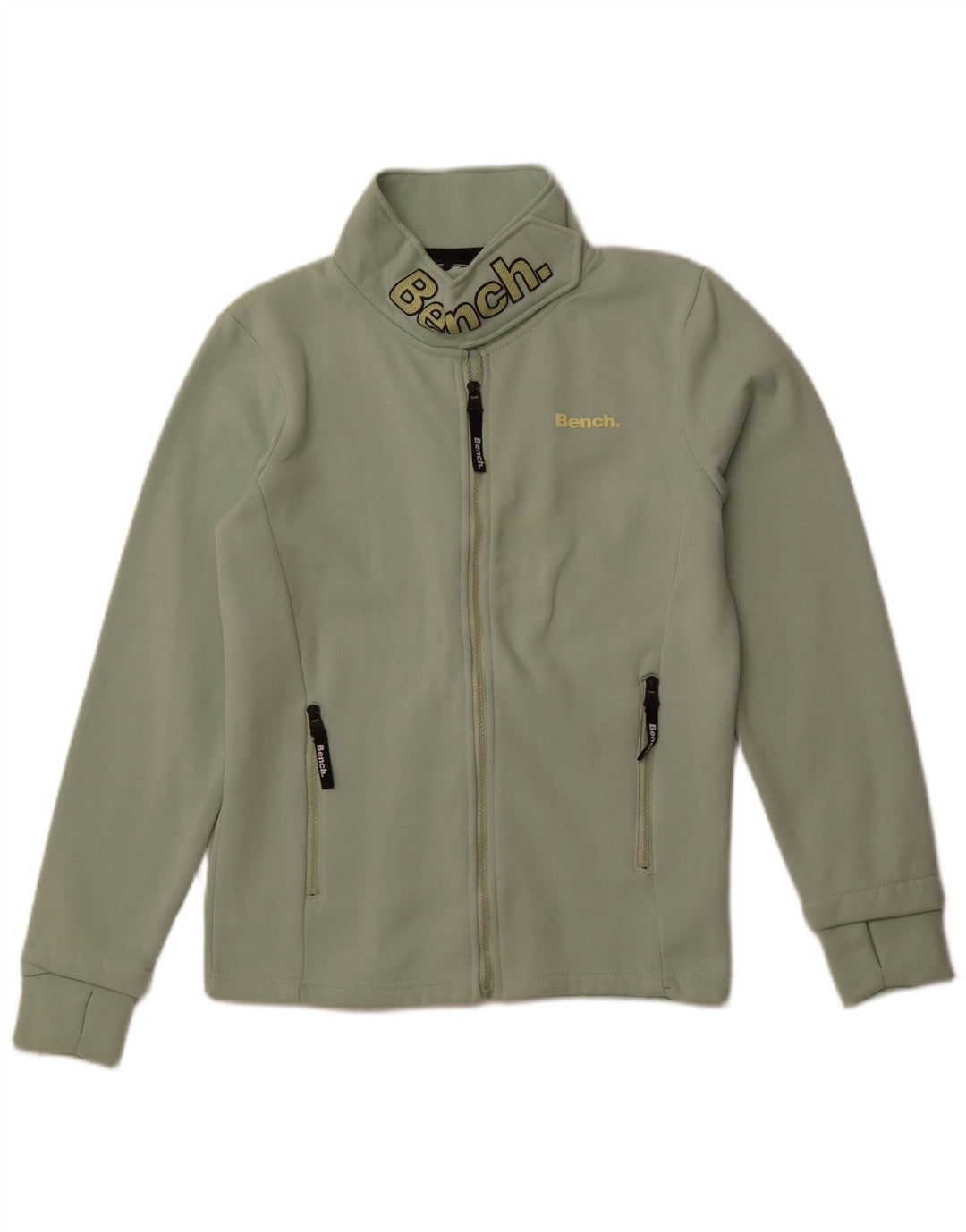 Damska kurtka dresowa BENCH Graphic UK 12, średnia, zielona bawełna