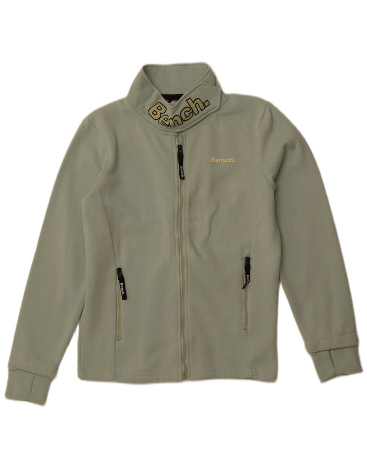 Damska kurtka dresowa BENCH Graphic UK 12, średnia, zielona bawełna