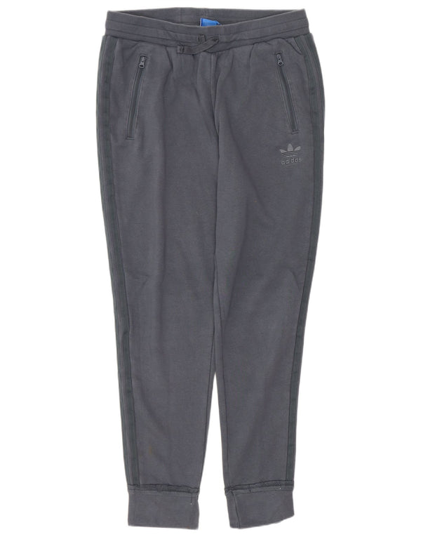 Damskie spodnie dresowe ADIDAS Joggers UK 12 Średnioszare bawełniane