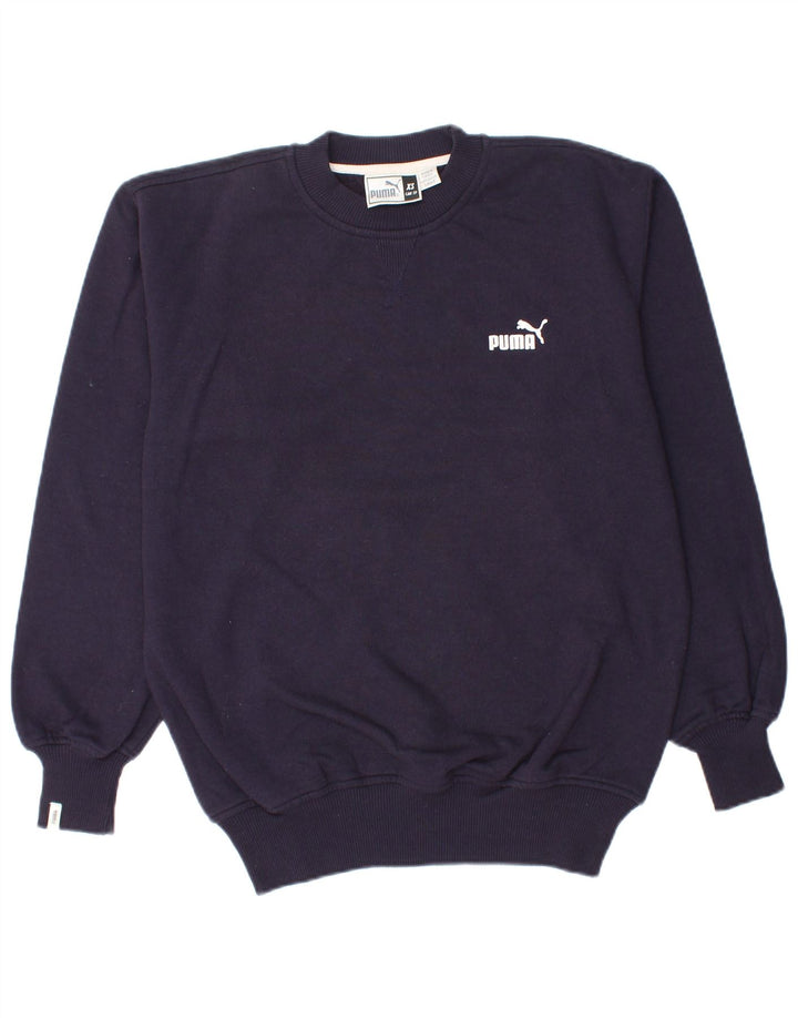PUMA Mens Sweatshirt Jumper XS Navy Blue Cotton
