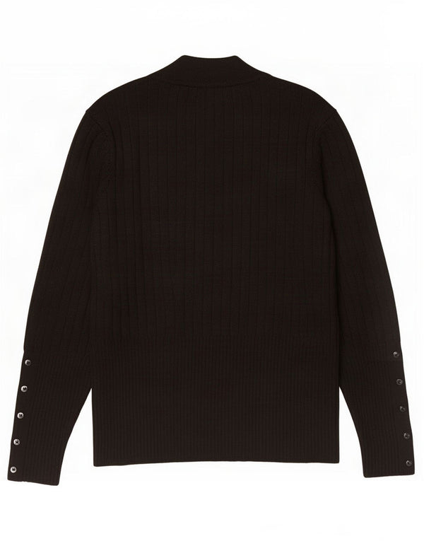 Marks & Spencer Damski sweter z golfem UK 14, średni czarny