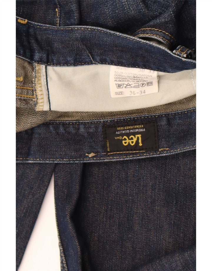 Męskie jeansy Lee Denver Bootcut W36 L34, niebieskie, bawełniane