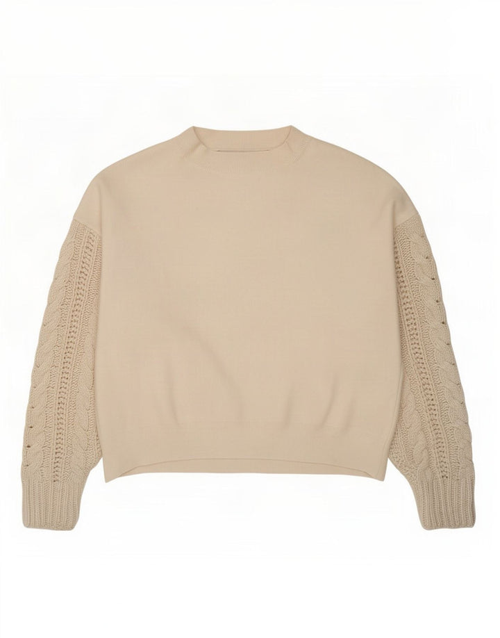 Sweter damski Zara Oversize z okrągłym dekoltem UK 10 Small White