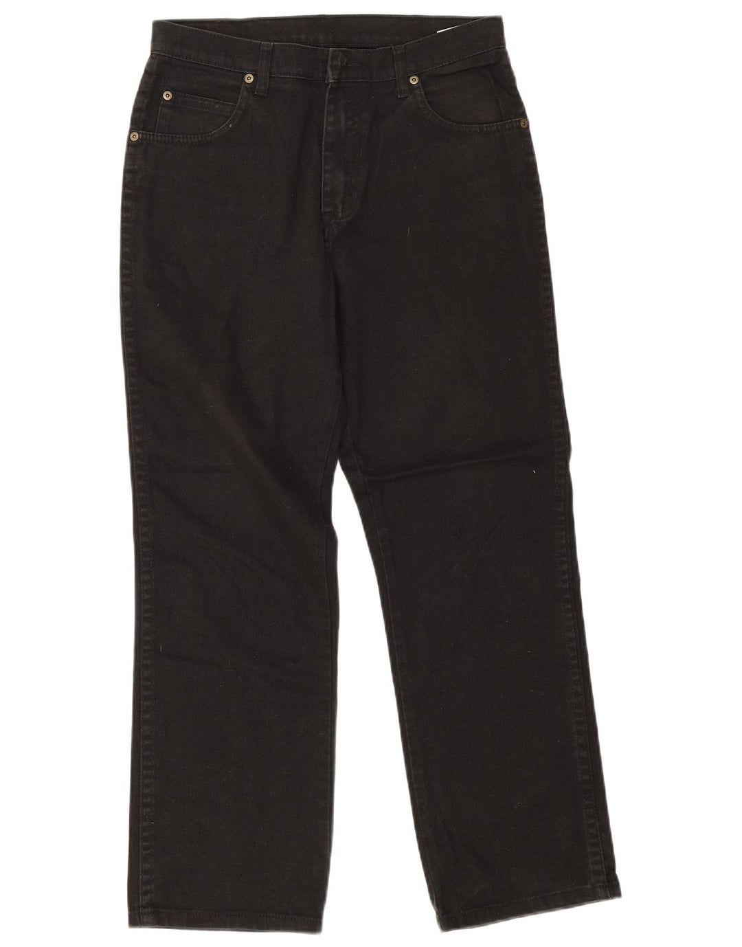 Męskie jeansy Wrangler o prostym kroju W32 L30, czarne, bawełniane