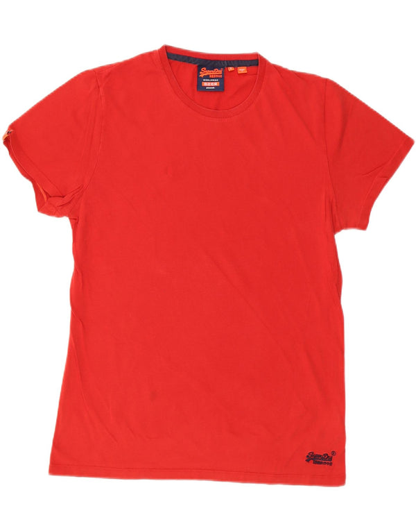 SUPERDRY Męski T-shirt Top XL, czerwony, bawełniany