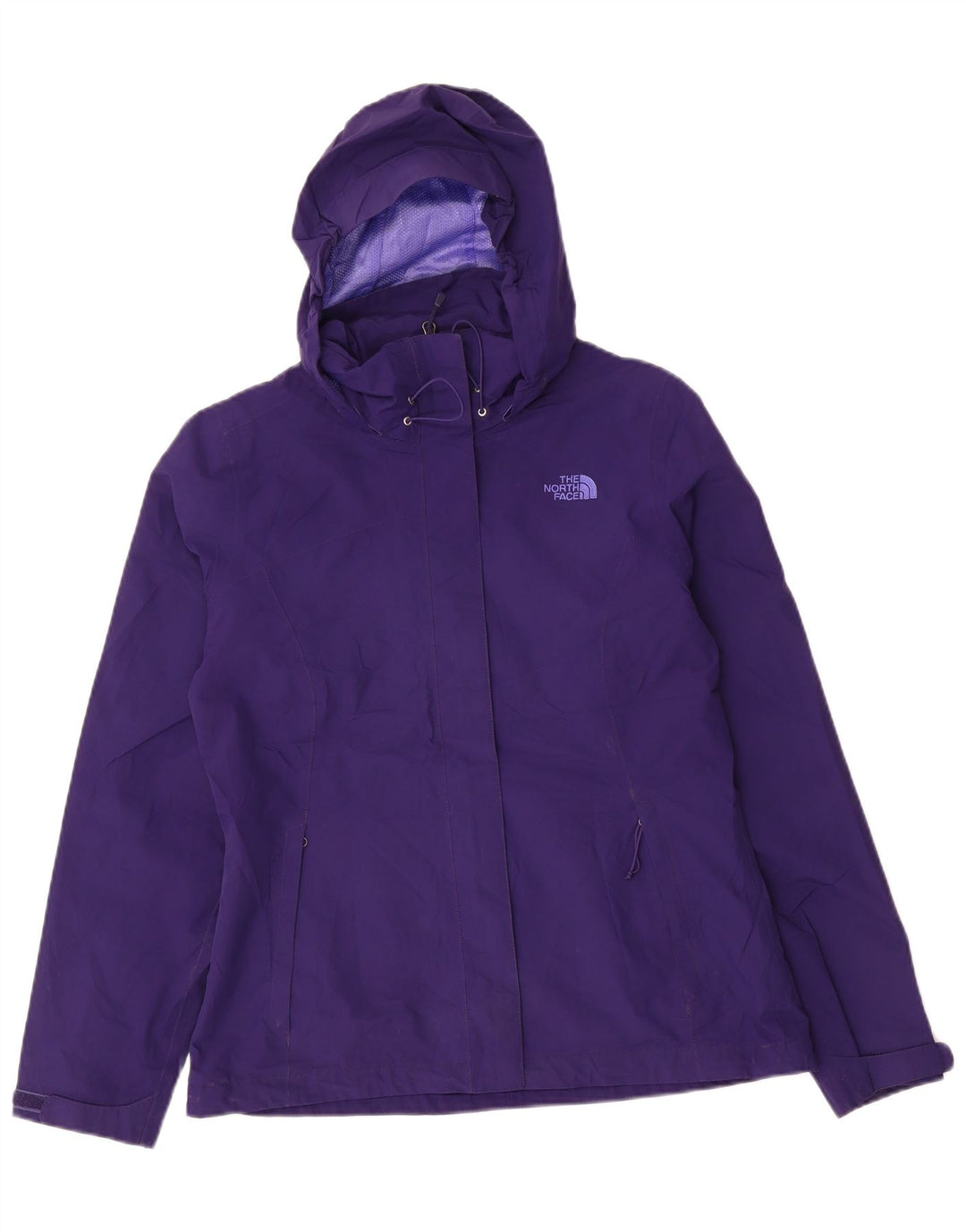 Damska kurtka przeciwdeszczowa z kapturem THE NORTH FACE Hyvent UK 14, średni fiolet, nylon