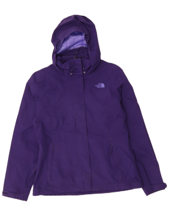 Damska kurtka przeciwdeszczowa z kapturem THE NORTH FACE Hyvent UK 14, średni fiolet, nylon