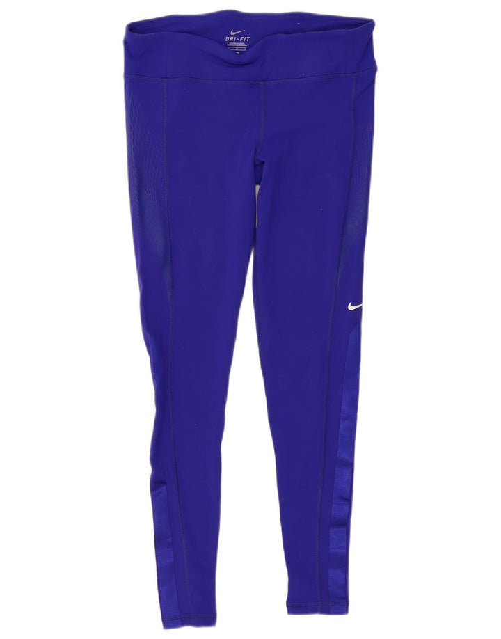 Damskie legginsy NIKE Dri Fit UK 14, średni fiolet, nylon
