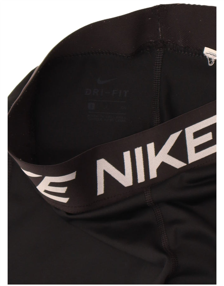 Damskie legginsy Nike Dri Fit Graphic UK 8, małe czarne