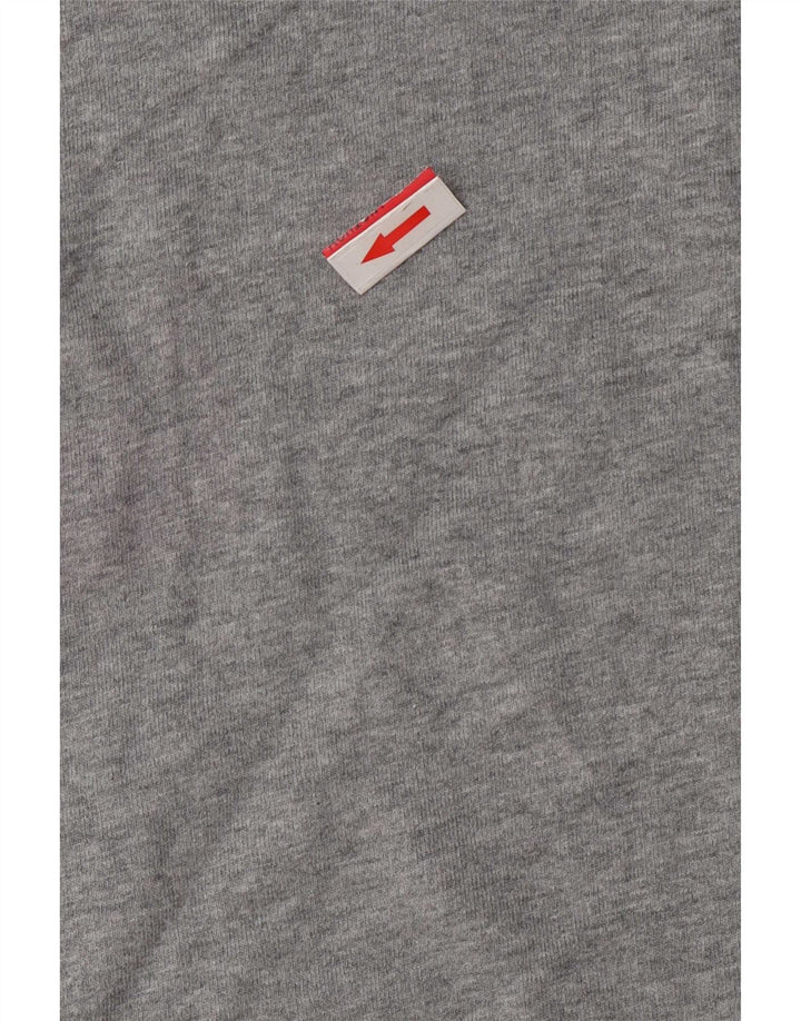 Damska bluza dresowa Tommy Hilfiger UK 14, średnia, szara bawełna w paski