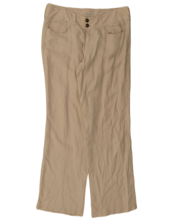 Spodnie damskie Massimo Dutti Straight Casual EU 42 Large W32 L32 Beżowe
