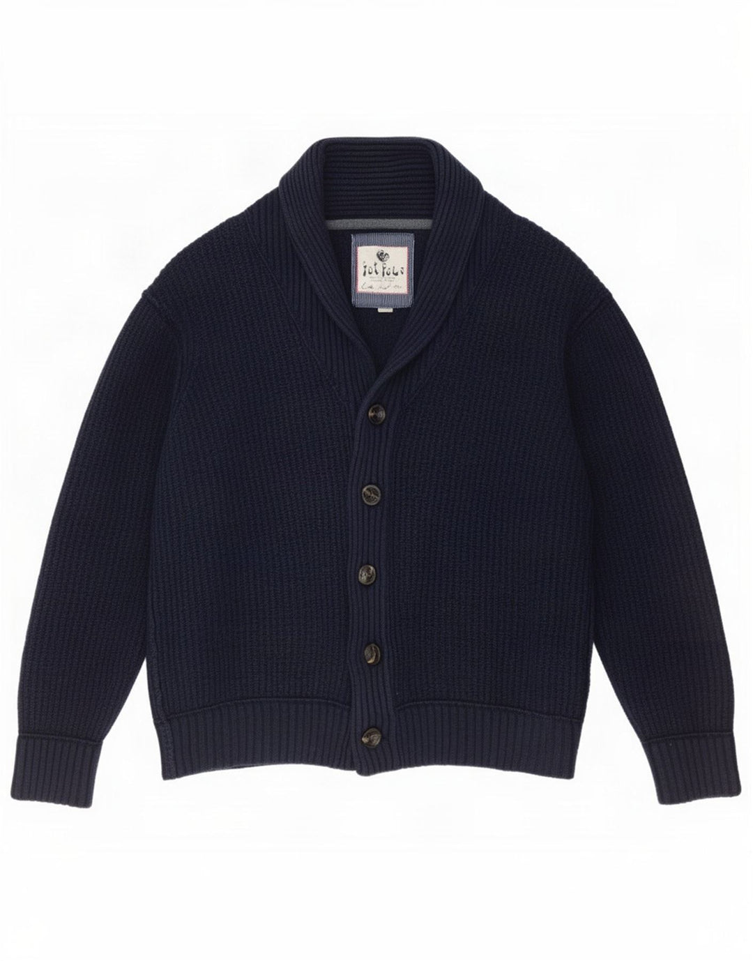 Męski sweter rozpinany Fat Face 2XL Granatowy, bawełniany
