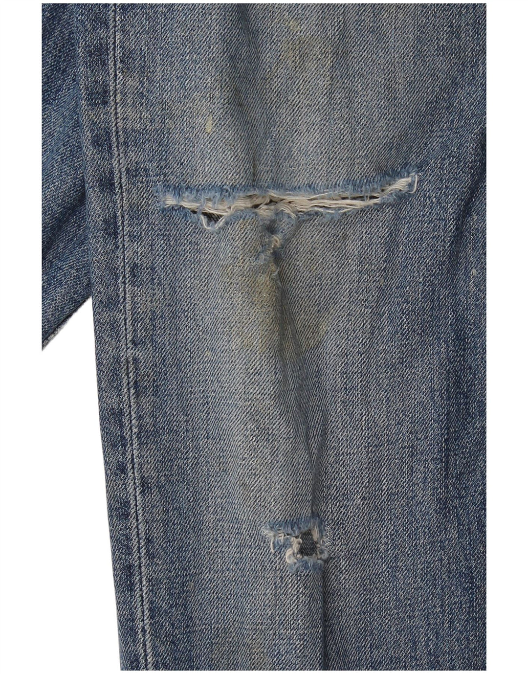 Damskie jeansy Carhartt Texas Distressed Slim W30 L32 Niebieskie bawełniane