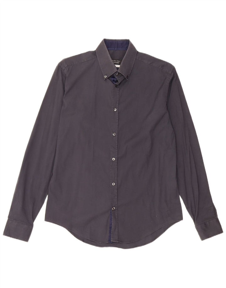 Koszula męska Zara Slim Fit, średni granat