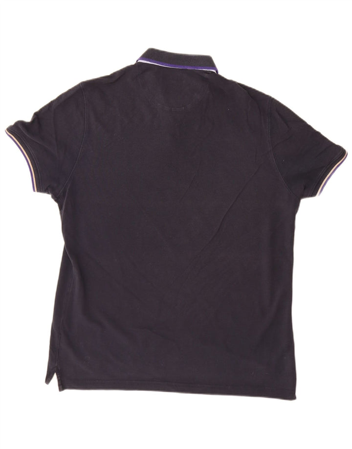 Męska koszulka polo MASSIMO DUTTI XL, granatowa, bawełniana