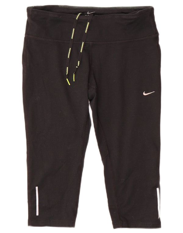 Legginsy damskie Nike Dri Fit Capri UK 14, średnie czarne