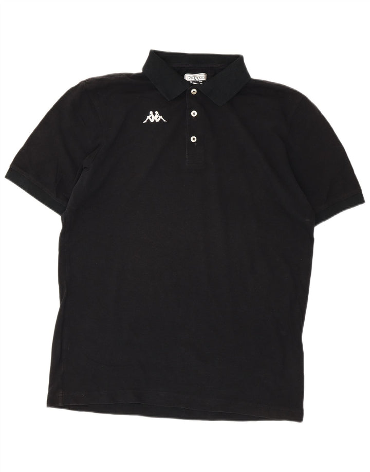Męska koszulka polo KAPPA XL, czarna, bawełniana