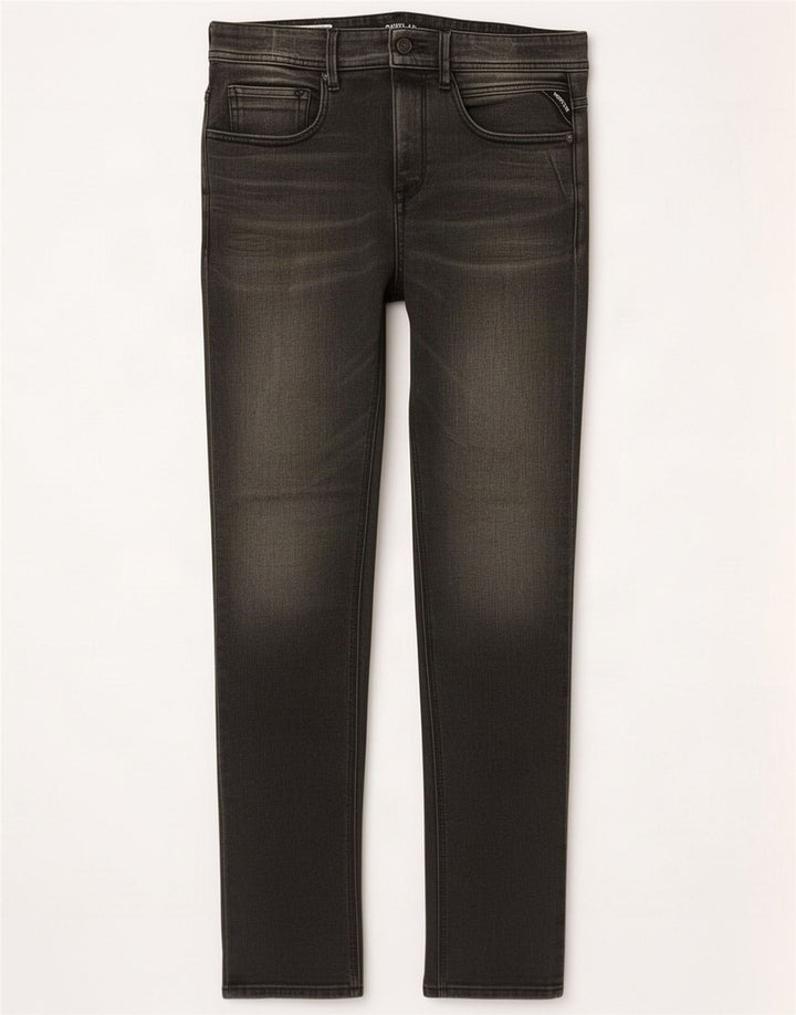 Replay Mens Willbi Regular Slim Jeans W31 L32 Grey Cotton