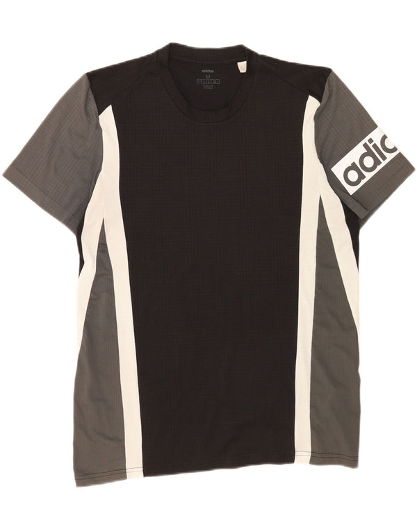 Męska koszulka Adidas Climalite Graphic Top Medium, wielobarwna, z blokami kolorów