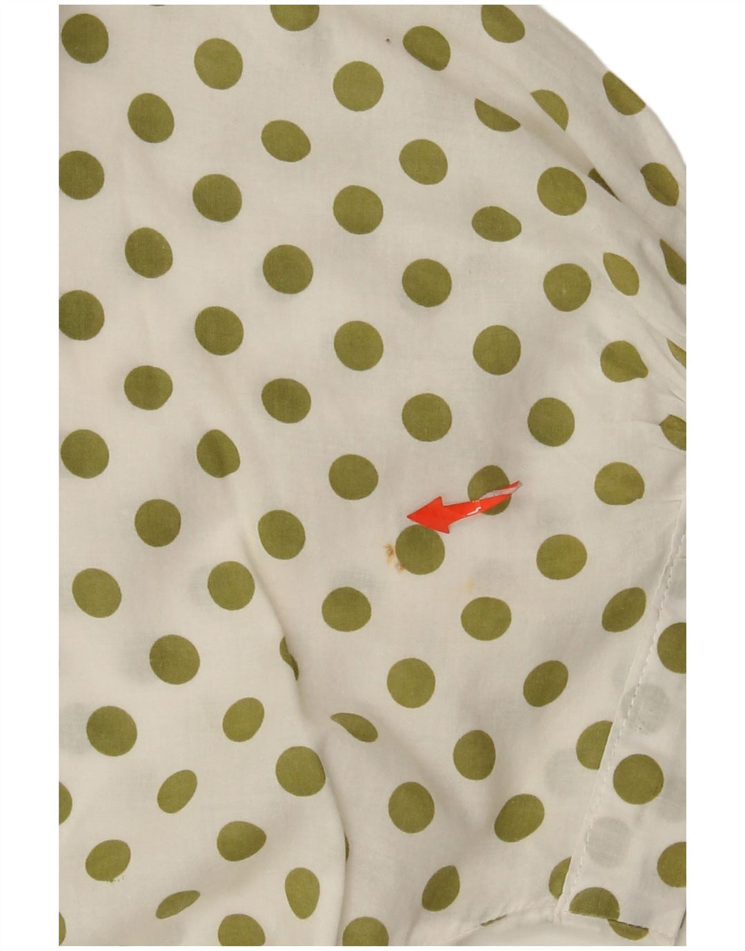 Damska bluzka z krótkim rękawem Benetton IT 44 Średniobiała w kropki