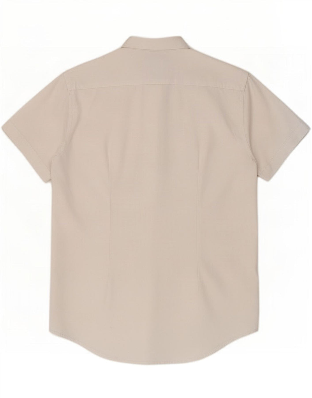 Męska koszula slim fit z krótkim rękawem Zara, średnia biel