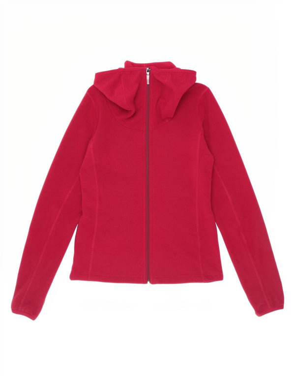 Damski sweter polarowy The North Face z zamkiem błyskawicznym, UK 6 XS, burgundowy sportowy
