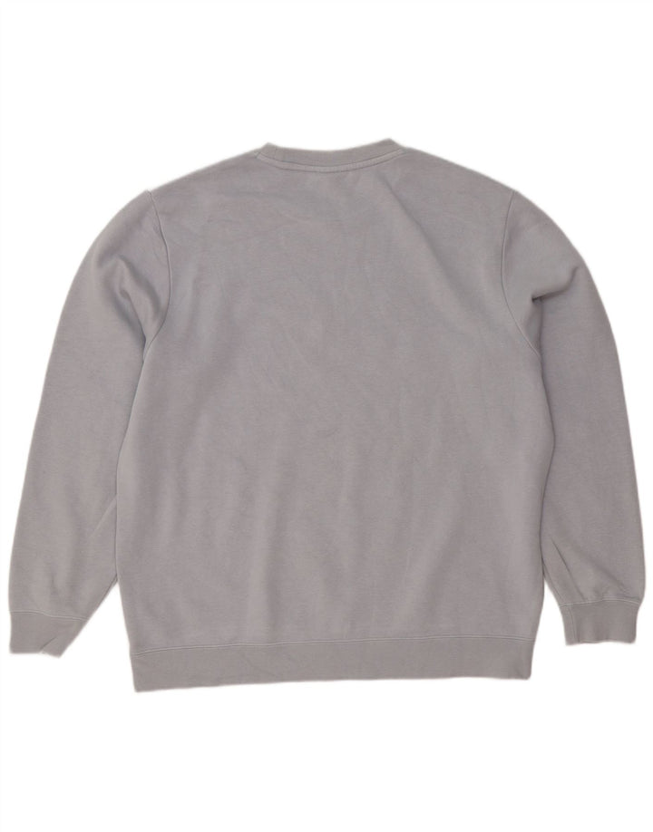 Męski sweter z grafiką Nike, duży, szary, poliestrowy blok kolorów