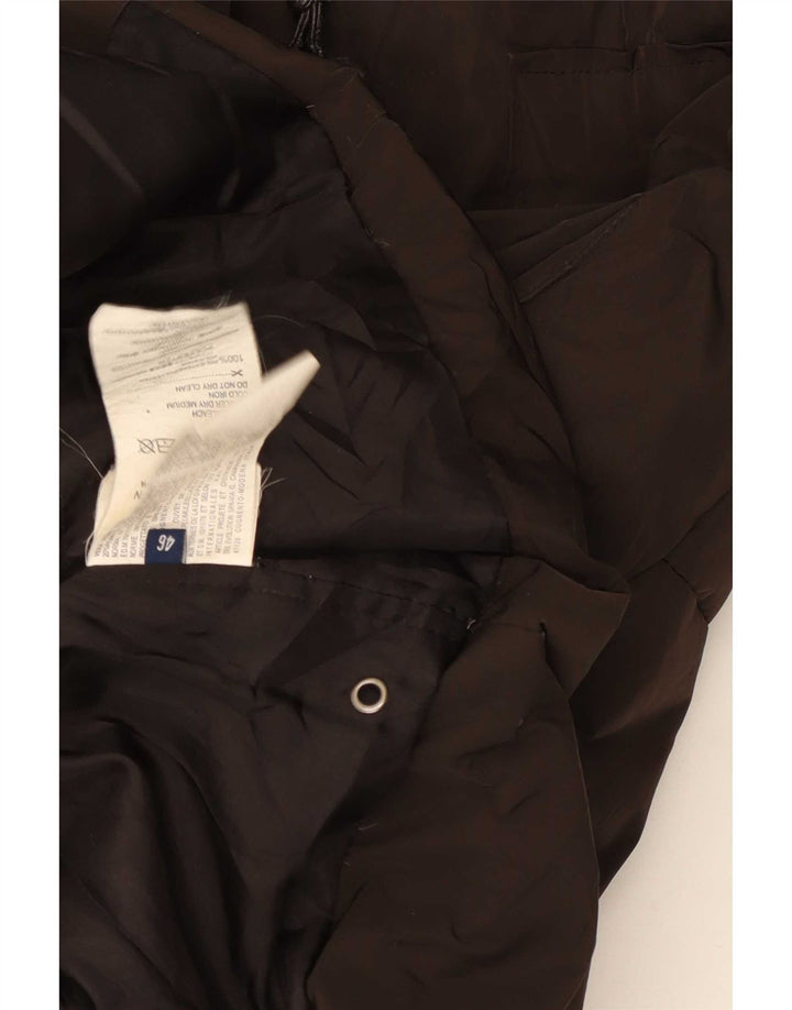Damski ocieplany płaszcz z kapturem Trussardi Jeans IT 46, duży, brązowy poliester