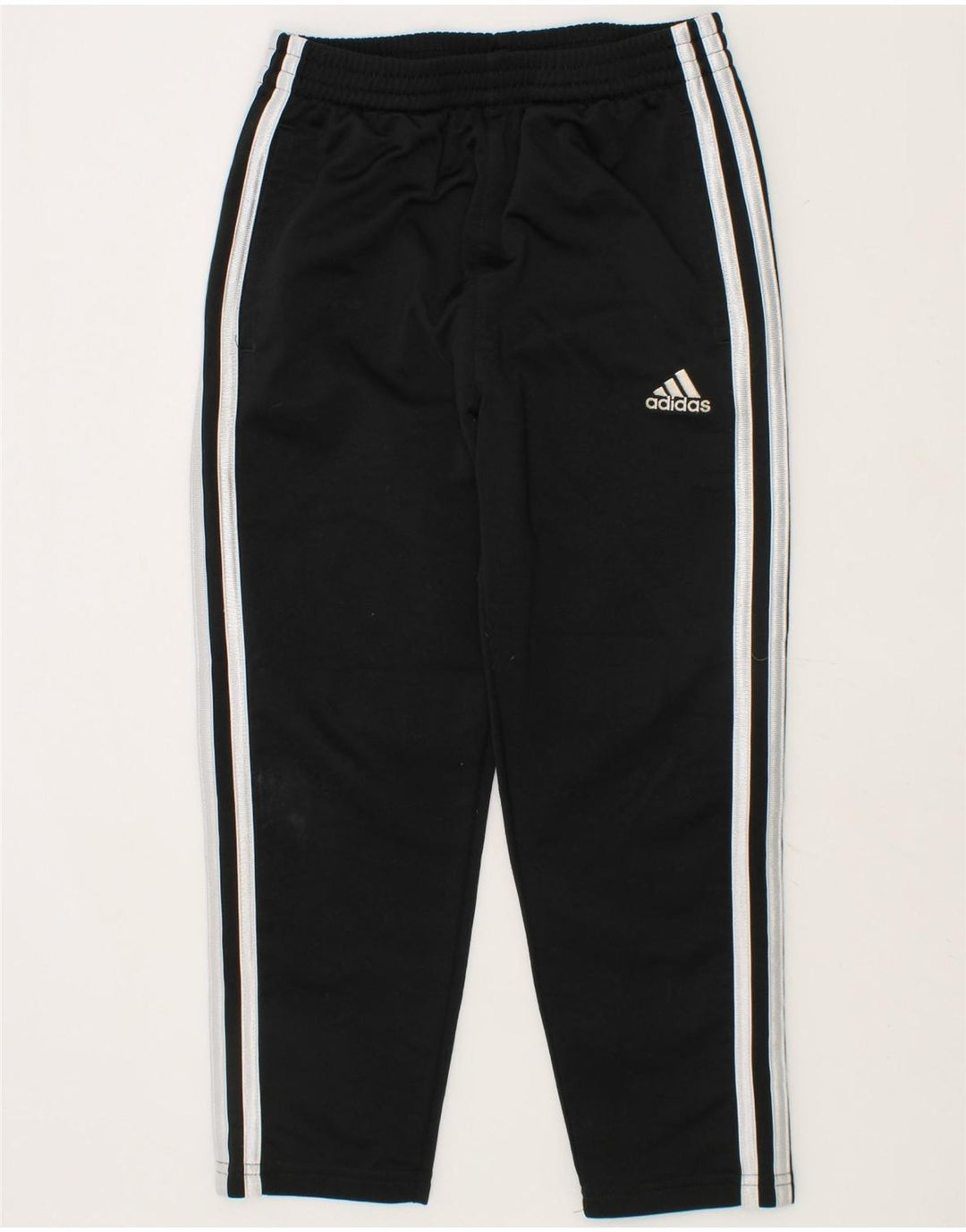 ADIDAS Boys Tracksuit Trousers 5-6 Years Black Polyester Vintage Adidas and Second-Hand Adidas from Messina Hembry 
