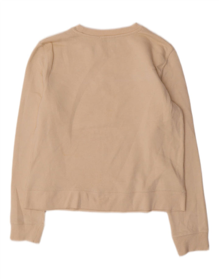 Damska bluza z grafiką Zara, UK 14, średnia, biała, bawełniana