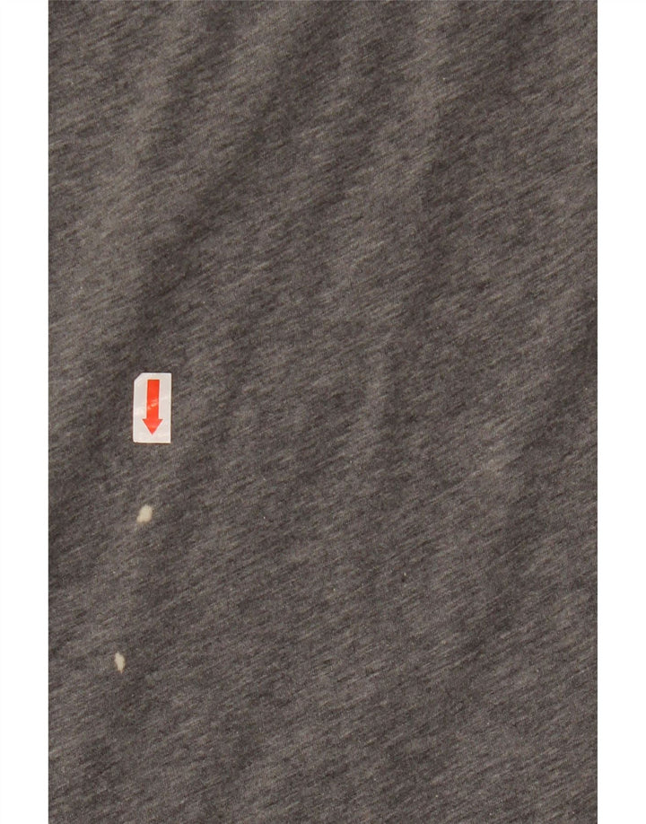 Damska koszulka z grafiką MOSCHINO Top IT 42 Średnioszara bawełna z plamkami