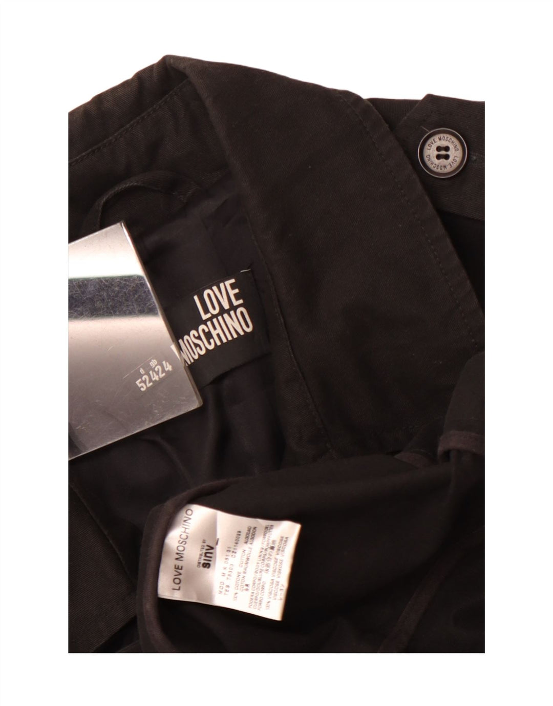 Płaszcz męski Moschino w groszki UK 42 XL, czarny, bawełniany