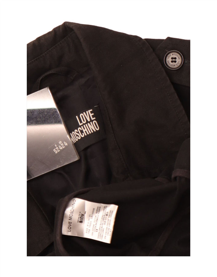 Płaszcz męski Moschino w groszki UK 42 XL, czarny, bawełniany