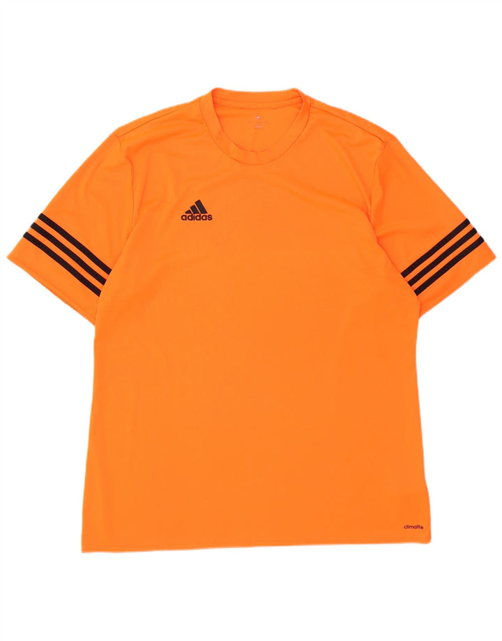 Adidas Męska koszulka Climalite Top XL Pomarańczowy poliester