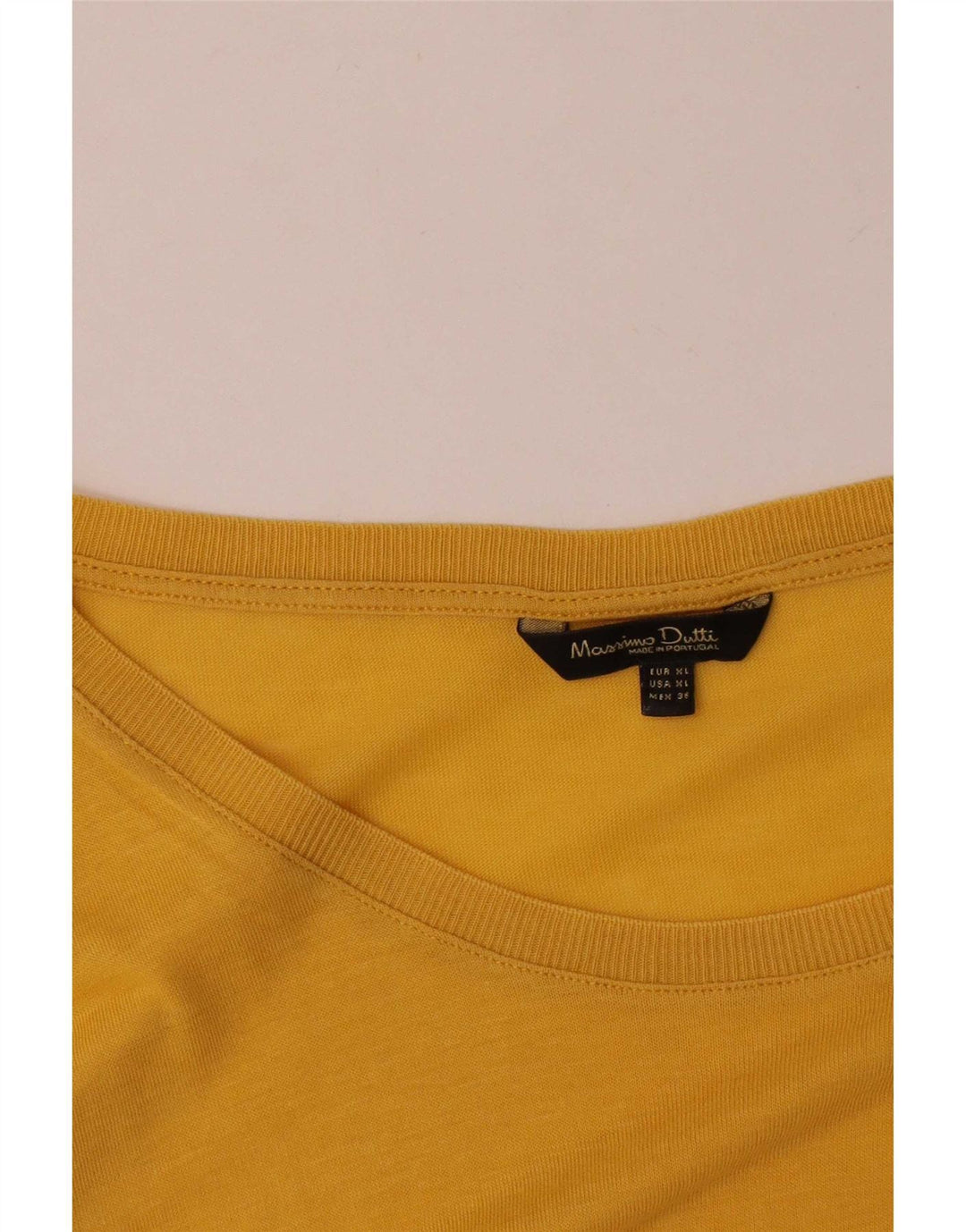 Damski top Massimo Dutti z rękawem 3/4, UK 18 XL, żółty