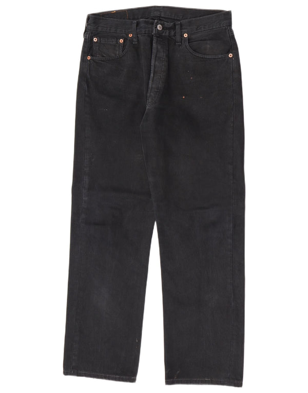 Męskie dżinsy Levi's 501 Straight W34 L29 Granatowa bawełna