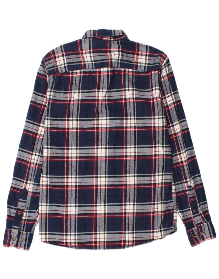 Koszula flanelowa męska Jack & Jones XS, bawełniana w granatową kratkę