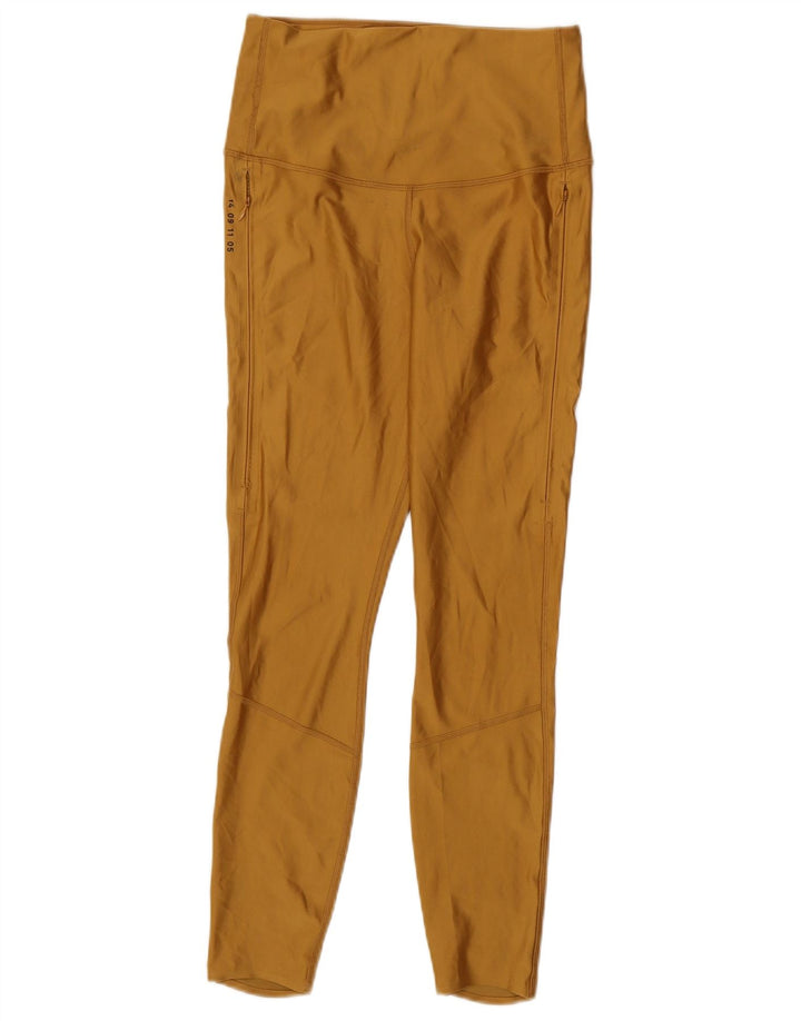 Legginsy damskie Nike UK 8, małe, żółte, poliestrowe