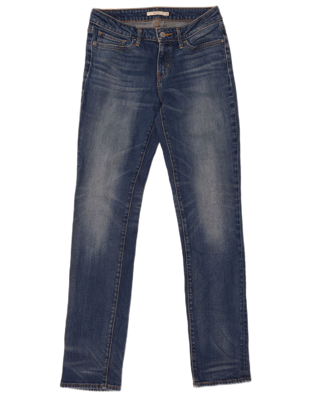 Damskie jeansy Levi's 712 Slim W28 L31 Niebieskie