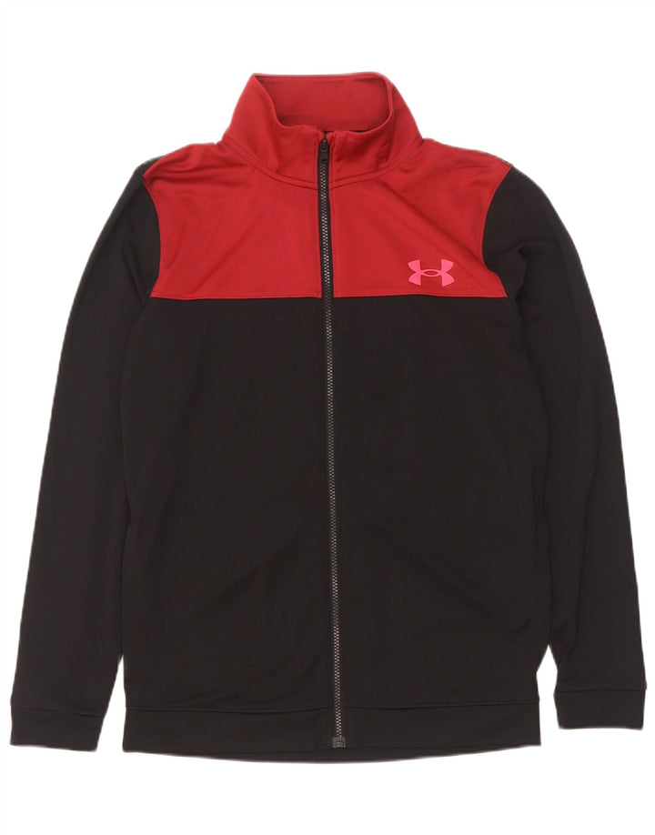 Męska dopasowana kurtka dresowa Under Armour, mała, czarna, z blokami kolorów