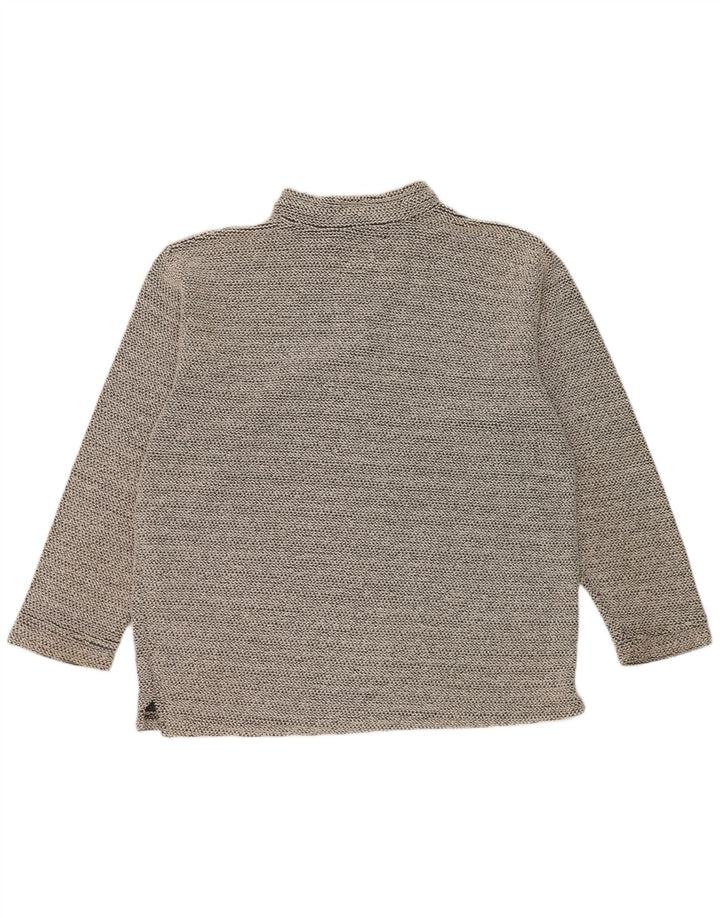 Męska bluza Weird Fish z zamkiem 1/4 XL, szara, bawełniana w plamki
