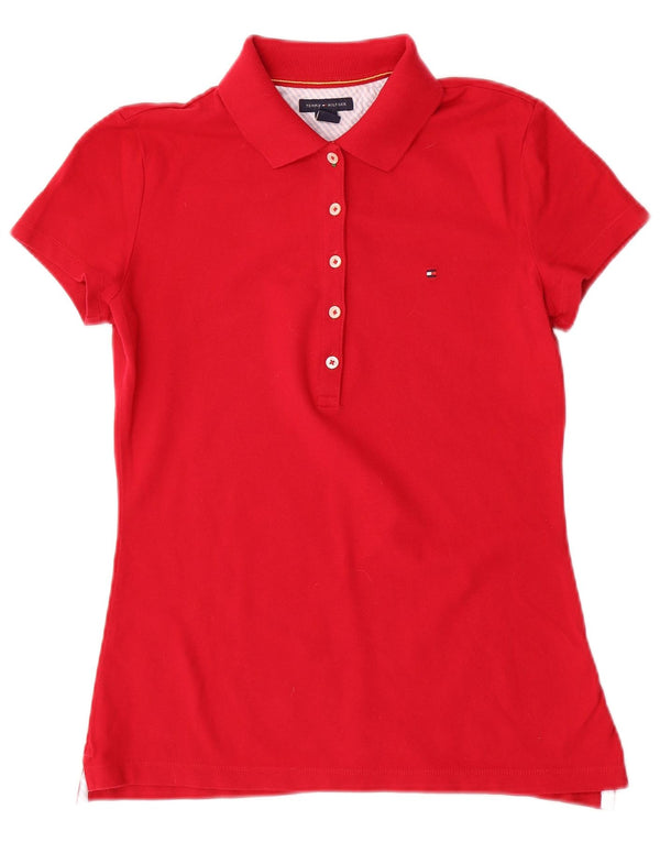 Damska koszulka polo Tommy Hilfiger UK 10, mała czerwona